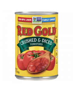 Clearance Special - Red Gold Diced & Crushed Tomatoes - 15oz (425g) **Best Before: 28 August 23**