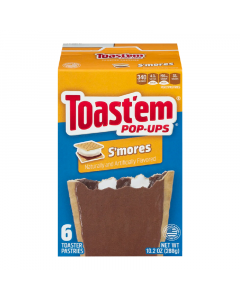 Clearance  Special - Toast'em POP-UPS - Frosted S'mores Toaster Pastries 6pk - 10.2oz (288g) **DAMAGED**