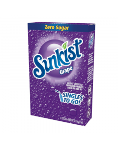 Sunkist Grape Zero Sugar Singles to Go - 0.58oz (16.5g)