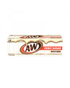 A&W Zero Sugar Root Beer 12-Can Fridge Pack