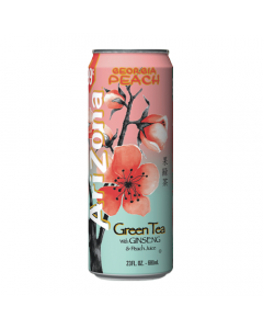 AriZona Green Tea with Ginseng and Georgia Peach 23.5oz (695ml)