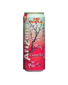 AriZona Red Apple Green Tea /w Ginseng & Apple Juice - 23.5oz (695ml)