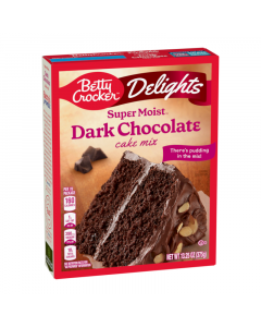 Clearance Special - Betty Crocker Delights Super Moist Dark Chocolate Cake Mix - 13.25oz (375g) **Best Before: 02 January 24**