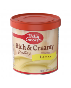 Clearance Special - Betty Crocker Rich & Creamy Lemon Frosting - 16oz (453g) **Best Before: 2nd March 2024**