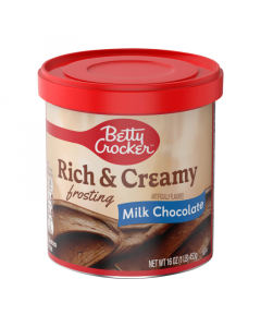 Clearance Special - Betty Crocker Rich & Creamy Milk Chocolate Frosting - 16oz (453g) **Best Before: 5th March 2024**