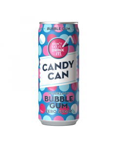 Candy Can Sparkling Bubble Gum Zero Sugar - 330ml