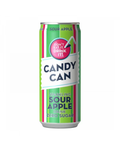 Candy Can Sparkling Sour Apple Zero Sugar - 330ml