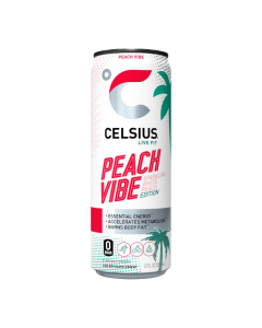 Celsius Peach Vibe Sparkling Sugar Free Energy Drink - 12oz (355ml)