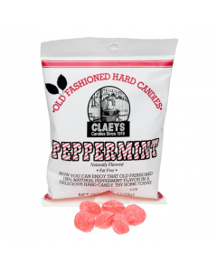 Clearance Special - Claeys Old Fashioned Hard Candy Peppermint - 6oz (170g) **Best Before: 6 December 23**