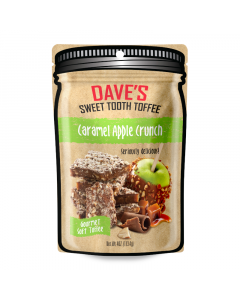 Clearance Special - Dave’s Sweet Tooth Gourmet Toffee - Caramel Apple Crunch - 4oz (113.4g) **Best Before: 07 March 23**