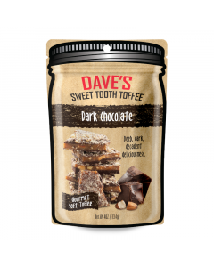 Clearance Special - Dave’s Sweet Tooth Gourmet Toffee - Dark Chocolate - 4oz (113.4g) **Best Before: 16 March 23**