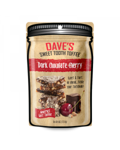 Clearance Special - Dave’s Sweet Tooth Gourmet Toffee - Dark Chocolate Cherry - 4oz (113.4g) **Best Before: 13 March 23**