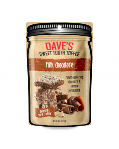 Clearance Special - Dave’s Sweet Tooth Gourmet Toffee - Milk Chocolate - 4oz (113.4g) **Best Before: 20 March 23**