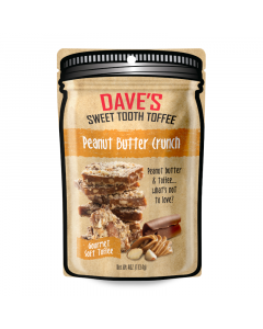 Clearance Special - Dave’s Sweet Tooth Gourmet Toffee - Peanut Butter Crunch - 4oz (113.4g) **Best Before: 24 February 23**