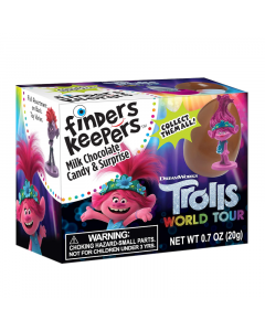 Clearance Special - Finders Keepers Trolls Surprise Milk Chocolate & Surprise - 0.7oz (20g) **Best Before: 29 May 23**