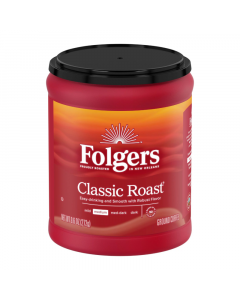 Clearance Special - Folgers Classic Roast Coffee - 9.6oz (272g) **Best Before: December 2023**