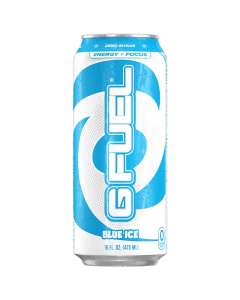 G FUEL - Blue Ice (Blue Raspberry Flavour) Zero Sugar Energy Drink - 16fl.oz (473ml)