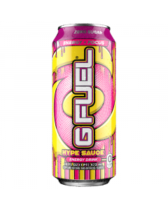 G FUEL - Hype Sauce (Raspberry Lemonade Flavour) Zero Sugar Energy Drink - 16fl.oz (473ml)