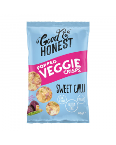 Clearance Special - Good & Honest Popped Veggie Chips Sweet Chilli - 85g **Best Before: February 23**