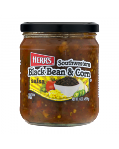 Clearance Special - Herr's Southwestern Black Bean & Corn Salsa - 16oz (453.6g) **Best Before: 15 November 23**
