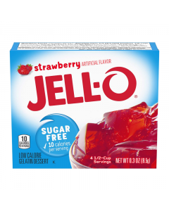 Jell-O - Strawberry Gelatin Dessert - Sugar Free - 0.3oz (8.5g)