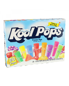 Kool Pops Assorted Freezer Bars 1oz (28g) 20-Pack