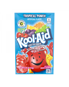 Kool-Aid Tropical Punch Unsweetened Drink Mix Sachet 0.16oz (4.5g)