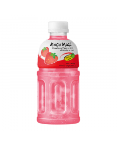 Clearance Special - Mogu Mogu Strawberry Drink - 320ml **Best Before: 12th April 2024**