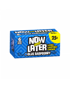 Now & Later 6 Piece Blue Raspberry Candy 0.93oz (26g)