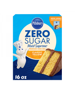 Pillsbury Zero Sugar Moist Supreme Classic Yellow Premium Cake Mix - 16oz (454g)