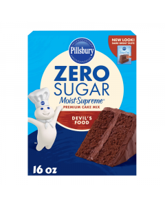 Pillsbury Zero Sugar Moist Supreme Devil’s Food Premium Cake Mix - 16oz (454g)