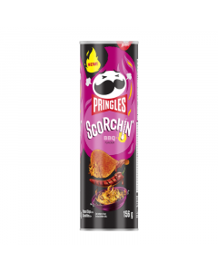 Clearance Special - Pringles Scorchin' BBQ - 156g [Canadian] **Best Before: 6th December 2023**