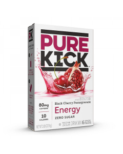 Pure Kick Energy Drink Mix 6 pack - Black Cherry Pomegranate - 0.63oz (18g)