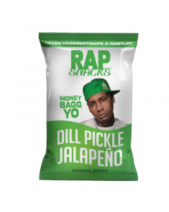 Rap Snacks Money Bagg Yo Jalapeno Dill Pickle - 2.5oz (71g)