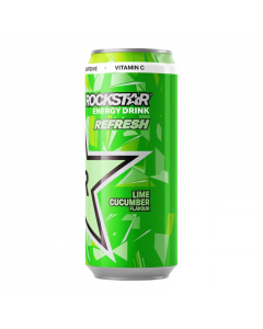 Clearance Special - Rockstar Refresh Cucumber Lime Energy Drink - 500ml (EU) **Best Before: July 23**