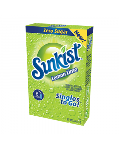 Sunkist Lemon Lime Zero Sugar Singles to Go - 0.53oz (15g)