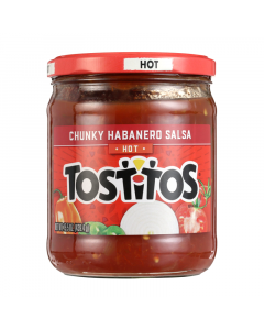 Clearance Special - Tostitos Chunky Habanero Salsa Hot 15.5oz (439.4g) **Best Before: 24th May 2023**