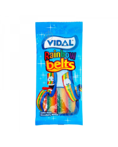 Vidal Rainbow Belts Fruit Flavour Candy - 3.17oz (90g)