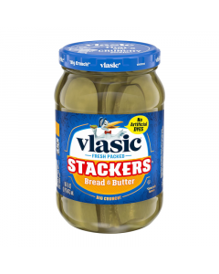 Vlasic Stackers Bread & Butter Pickles - 16fl.oz (473ml)