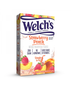 Welch's Singles to go! Strawberry Peach 0.45oz (28g)