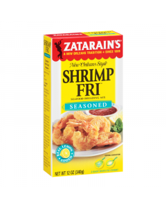 Clearance Special - Zatarain's Seasoned Shrimp Fri - 12oz (340g) **Best Before: 18 February 23** BUY ONE GET ONE FREE