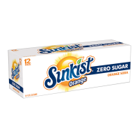 Sunkist Orange Zero Sugar - 12-Pack (12 x 12fl.oz (355ml))